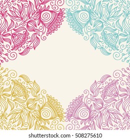 Beautiful floral background. Vector illustration.