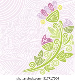 Beautiful floral background. Vector illustration.