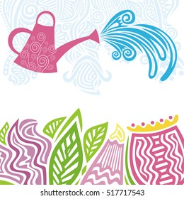 Beautiful floral background. Vector illustration.