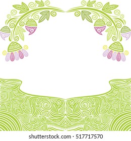 Beautiful floral background. Vector illustration.