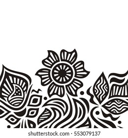 Beautiful floral background. Vector illustration.