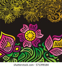 Beautiful floral background. Vector illustration.