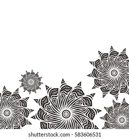 Beautiful floral background. Vector illustration.