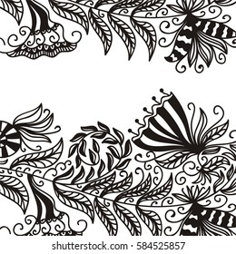 Beautiful floral background. Vector illustration.