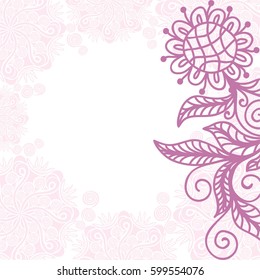 Beautiful floral background. Vector illustration.