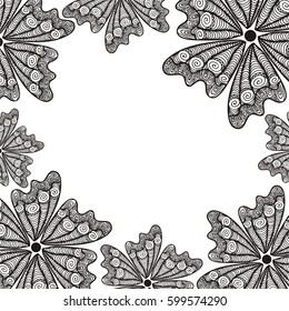 Beautiful floral background. Vector illustration.