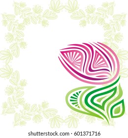 Beautiful floral background. Vector illustration.