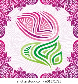 Beautiful floral background. Vector illustration.