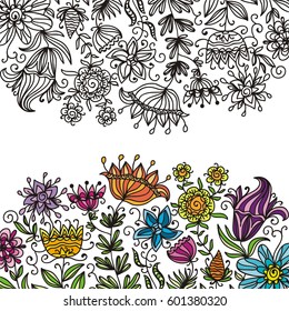 Beautiful floral background. Vector illustration.