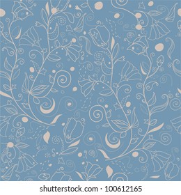 Beautiful floral background (vector version eps 8)