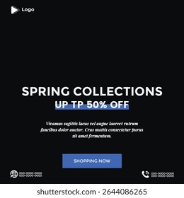 Diseño hermoso del Vector del Anuncio floral y del volante – flor colorida y Elementos decorativos respetuosos del medio ambiente para las promociones de la belleza, los descuentos del despeje, las Tarjetas de regalo frescas, y los conceptos del día de la moda

