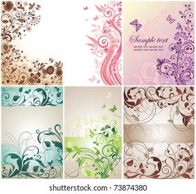 Beautiful floral banners
