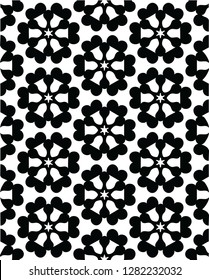 Beautiful floral bells decorative shape vector pattern design for creative ideas