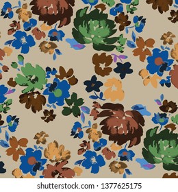 beautiful floral bouquet.  watercolor floral pattern, Ditsy floral background