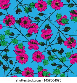 beautiful floral bouquet.  watercolor floral pattern, Ditsy floral background. 