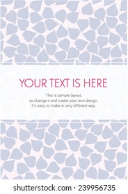 Beautiful floral brochure template - vector, illustration