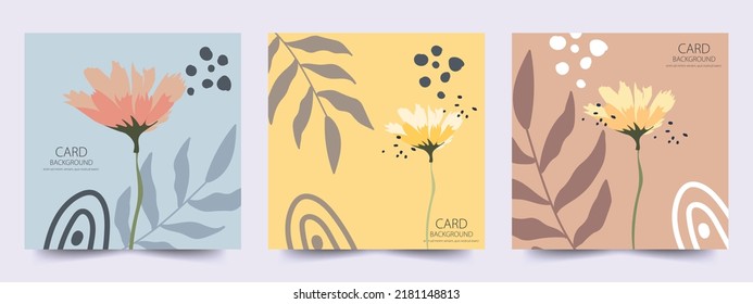 Beautiful floral card set to use for designing cards, posters, brochures, stickers, backgrounds, 
  day papers, and anywhere else with editable artwork.