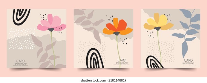 Beautiful floral card set to use for designing cards, posters, brochures, stickers, backgrounds, 
  day papers, and anywhere else with editable artwork.