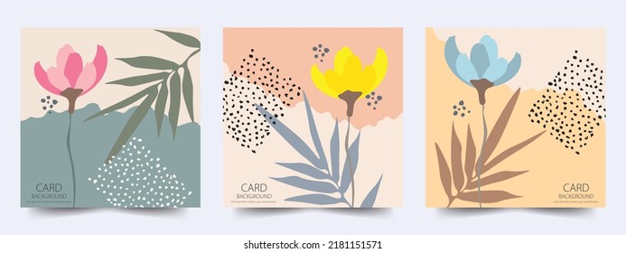 Beautiful floral card set to use for designing cards, posters, brochures, stickers, backgrounds, 
  day papers, and anywhere else with editable artwork.