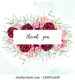 Elegant Floral Wedding Invitation Template Stock Vector (Royalty Free ...