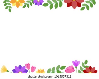 beautiful floral card. Vector Flowers 
