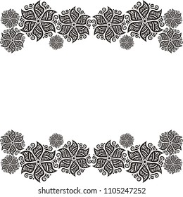 Beautiful floral card. Vector illustration