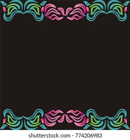 Beautiful floral card. Vector illustration.
