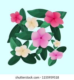 Beautiful floral composition. Vector illustration.