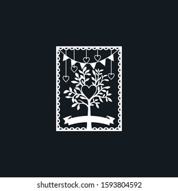 Beautiful floral cut file element
