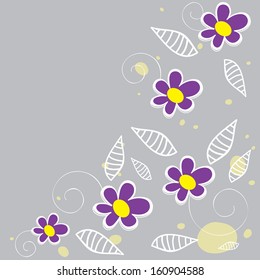  Beautiful floral decorated invitation card. 
