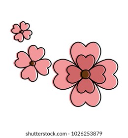 beautiful floral decoration frame