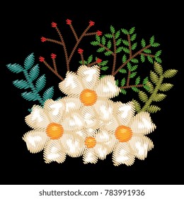 beautiful floral decoration icon