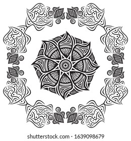 Beautiful floral decorative background. Vector illustration