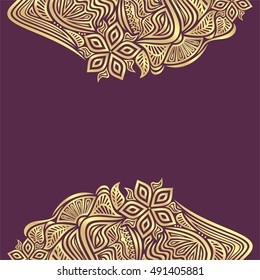 Beautiful floral decorative background. Vector illustration.