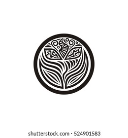 Beautiful floral decorative element. Vector illustration.