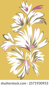 beautiful floral design for embroidery and wall art and digital printing and textile design.