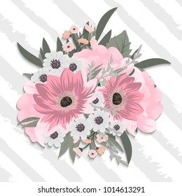 Beautiful floral design. Vector Illustration