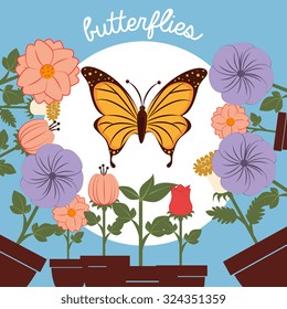beautiful floral design , vector illustration eps10 graphic 