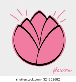 beautiful floral design , vector illustration eps10 graphic 