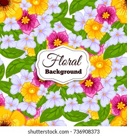 Beautiful floral design.Vector Illustration 