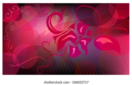Beautiful floral eps10 vector background