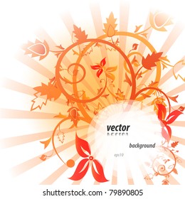Beautiful floral flower vector design