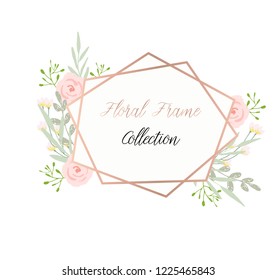 Beautiful floral frame