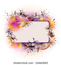 beautiful floral frame