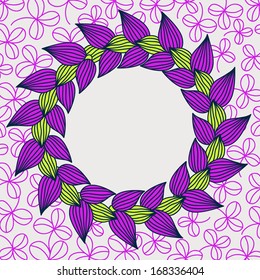 Beautiful floral frame