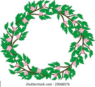 A beautiful floral frame