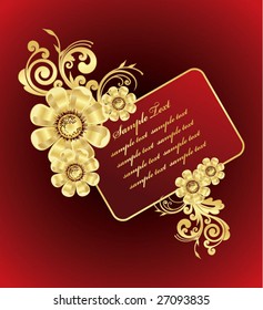 beautiful floral frame