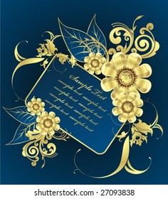 beautiful floral frame
