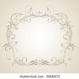 Beautiful floral frame