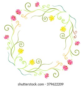 Beautiful floral frame